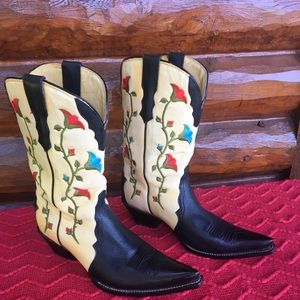 Mexico Villa Western Boot Size 8
